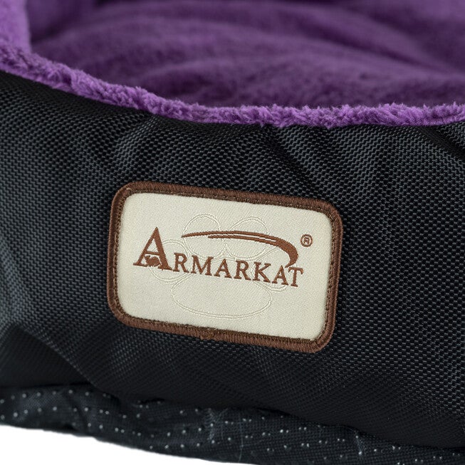 Armarkat Large, Soft Cat Bed In Purple And Black - C101Nh/Zh Cat Bed, , alternate image number 8