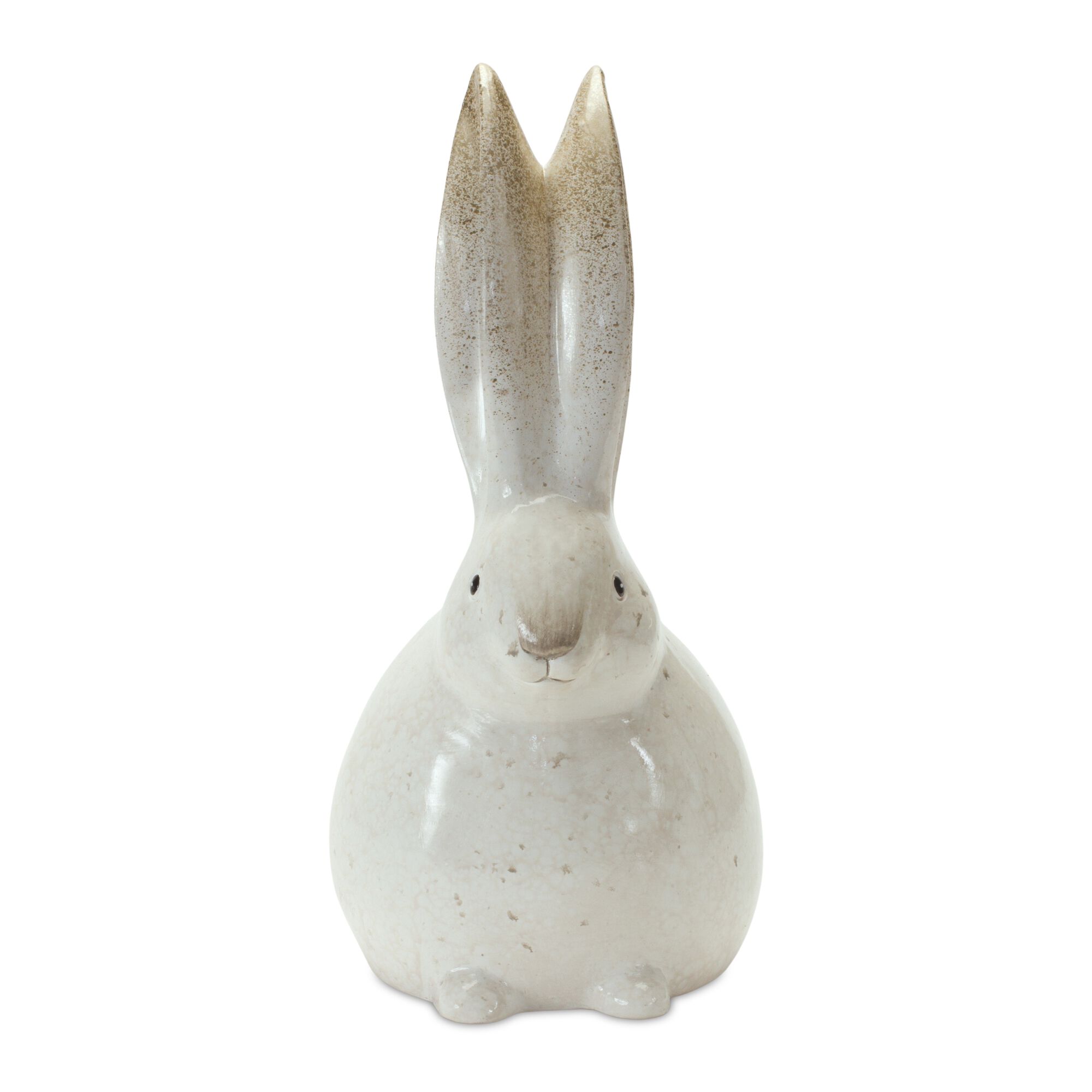 Bunny (Set of 2) 11.75 inchesH Terra Cotta, WHITE/GOLD, alternate image number 1