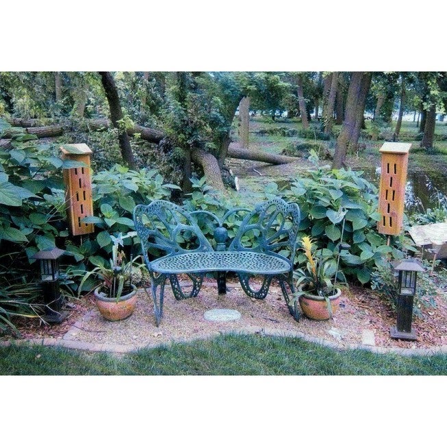 Butterfly Bench White, , alternate image number 4