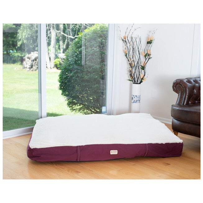 Medium Pet Bed, Dog Crate Mat With Poly Fill Cushion & Removable Cover, , on-hover image number 1