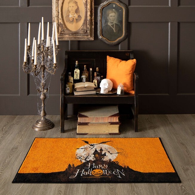Halloween Hill Orange Kitchen Rug, , alternate image number 5