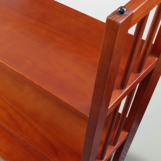 3-Shelf Folding Bookcase 14" Wide-Mahogany, , alternate image number null