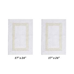Hotel Collections Bath Mat Rug 2 Piece Set (17" X 24" | 17" X 24")