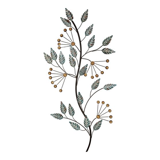 Beaded Metal Flower Bunch Wall Decor, MULTI, hi-res image number null