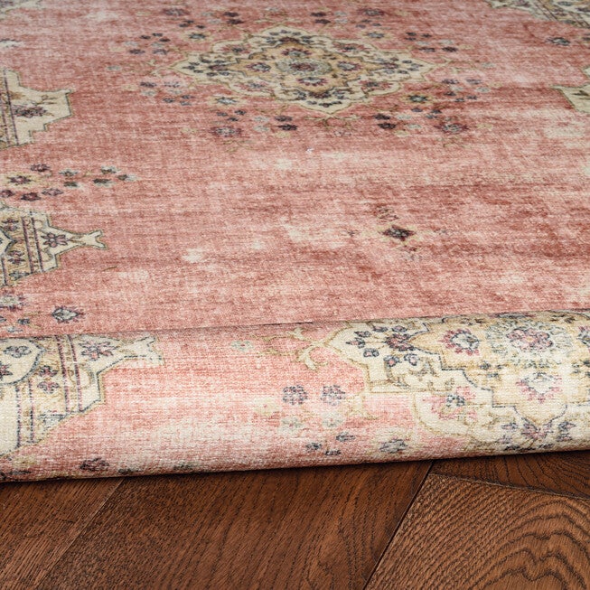 Washable Blanton Pink/Ivory Rug, , alternate image number null