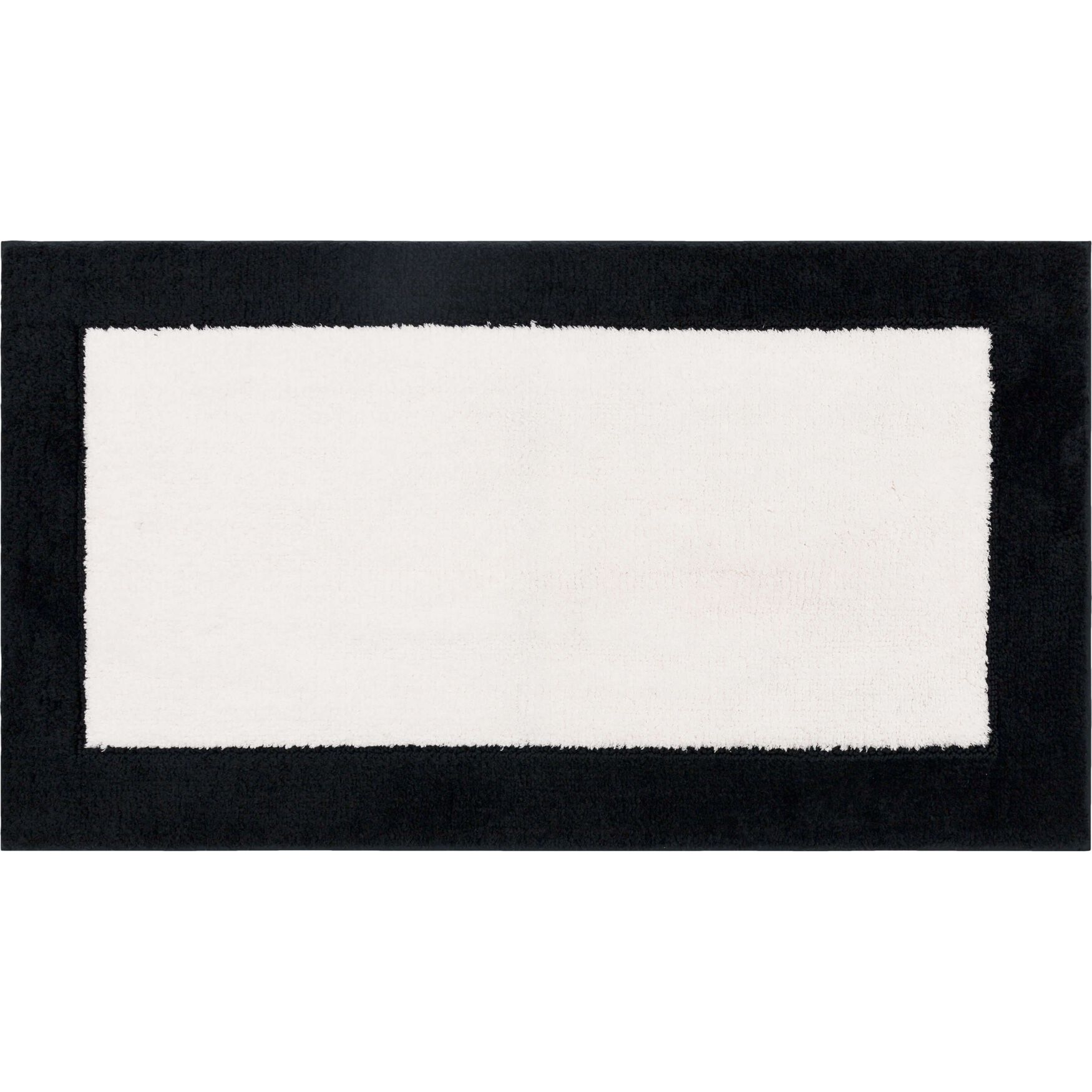 Counterpoint Bath Rug, BLACK WHITE, hi-res image number 0