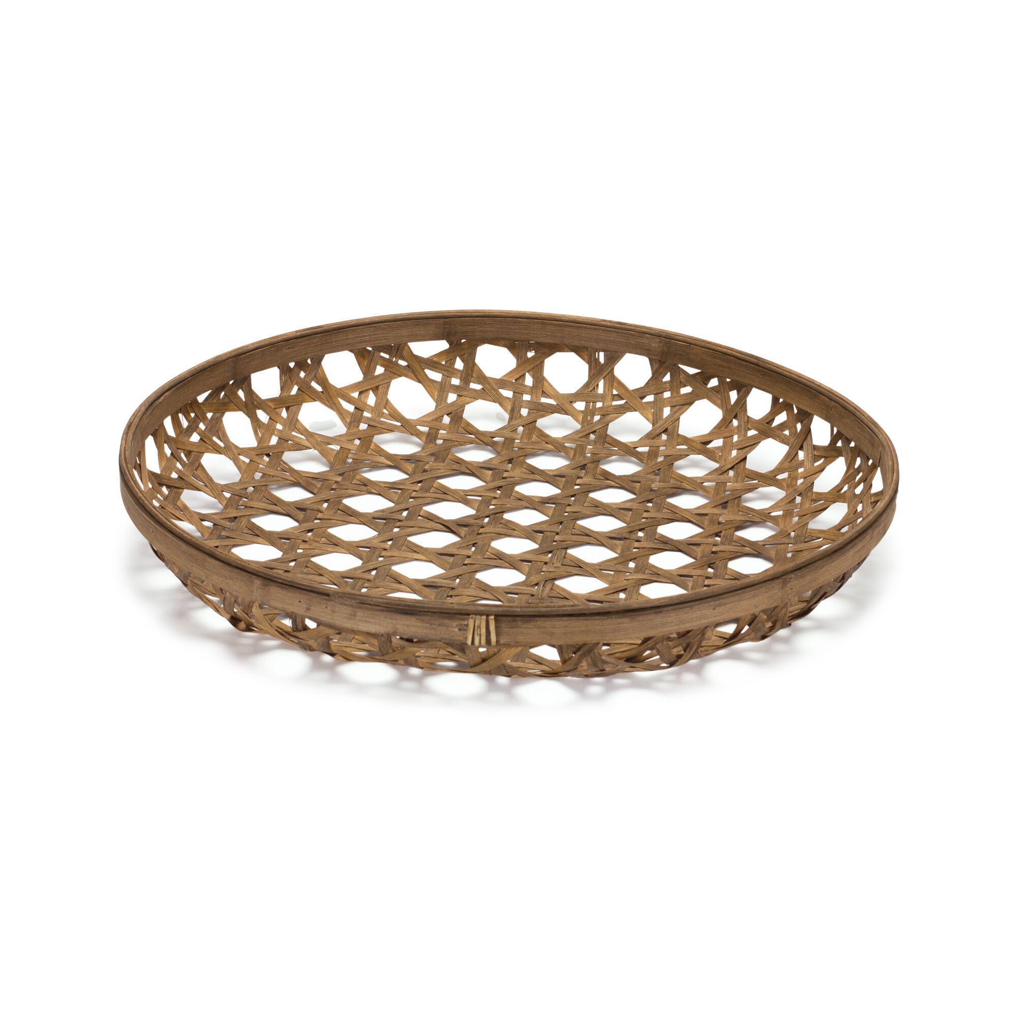 Tray 22.25 inchesD x 3.75 inchesH Bamboo, BROWN, hi-res image number 0