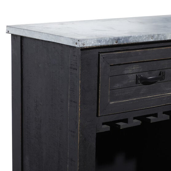 Black Farmhouse Wood Wine Storage, 36 x 32, , alternate image number null