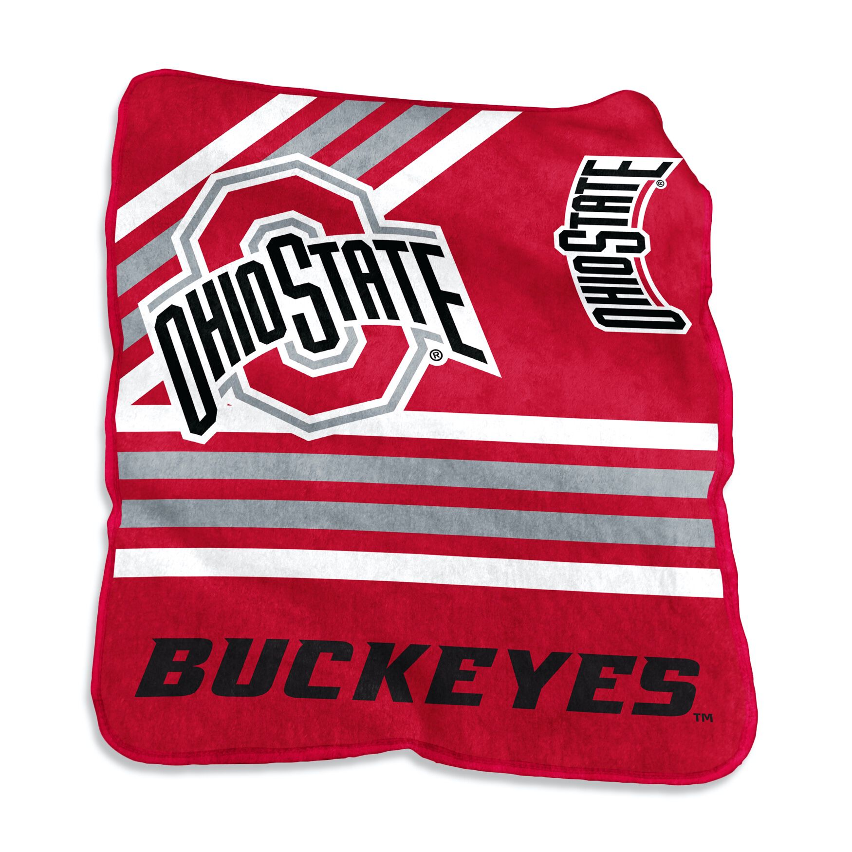 Ohio State Raschel Throw Home Textiles, MULTI, hi-res image number 0