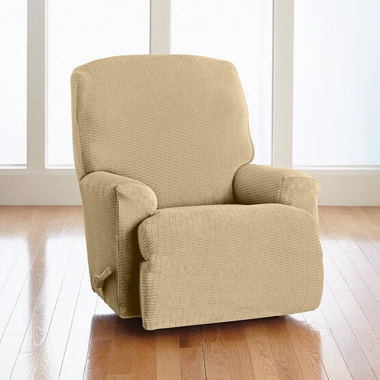 BH Studio Brighton Stretch Recliner Slipcover, KHAKI, hi-res image number null