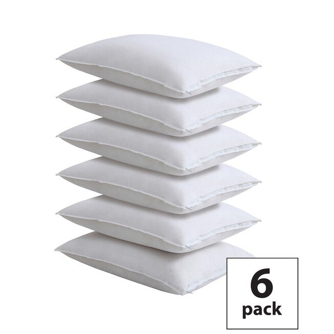 Fresh Ideas 6-Pack 100% Cotton Pillow Protectors, WHITE, hi-res image number 0