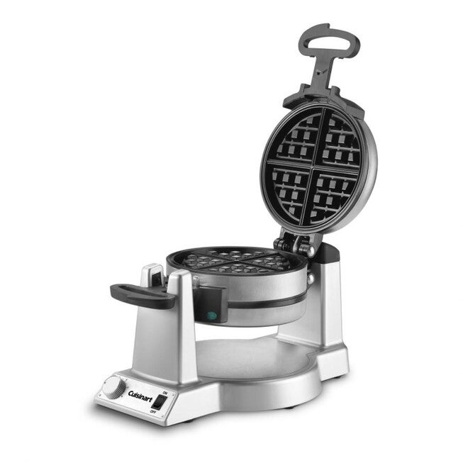 Double Belgian Waffle Maker - Round, , on-hover image number 1