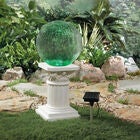 Color-Changing Crackle Glass Ball on Column, , alternate image number null