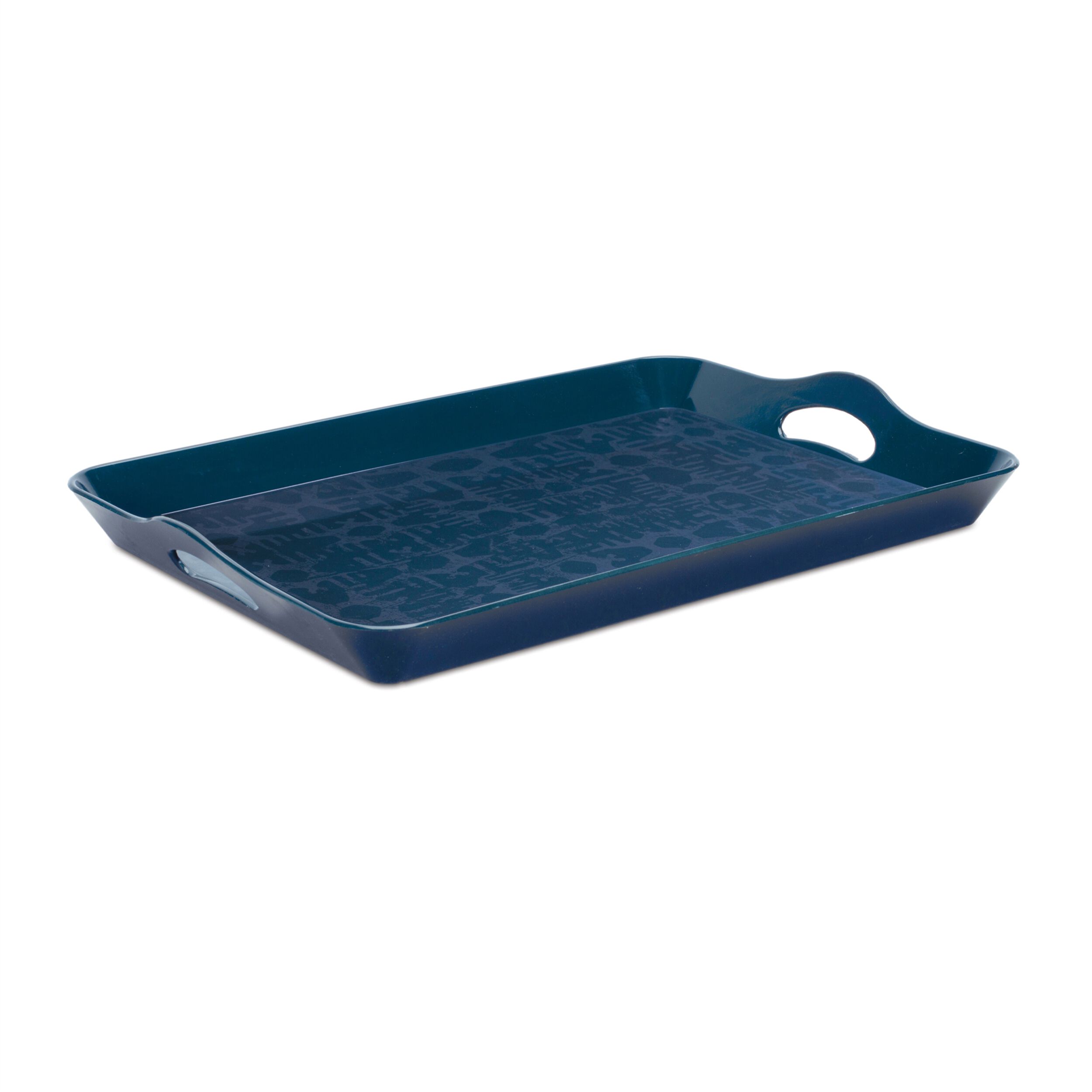 Abstract Geometric Print Tray 17INL, BLUE, hi-res image number 0