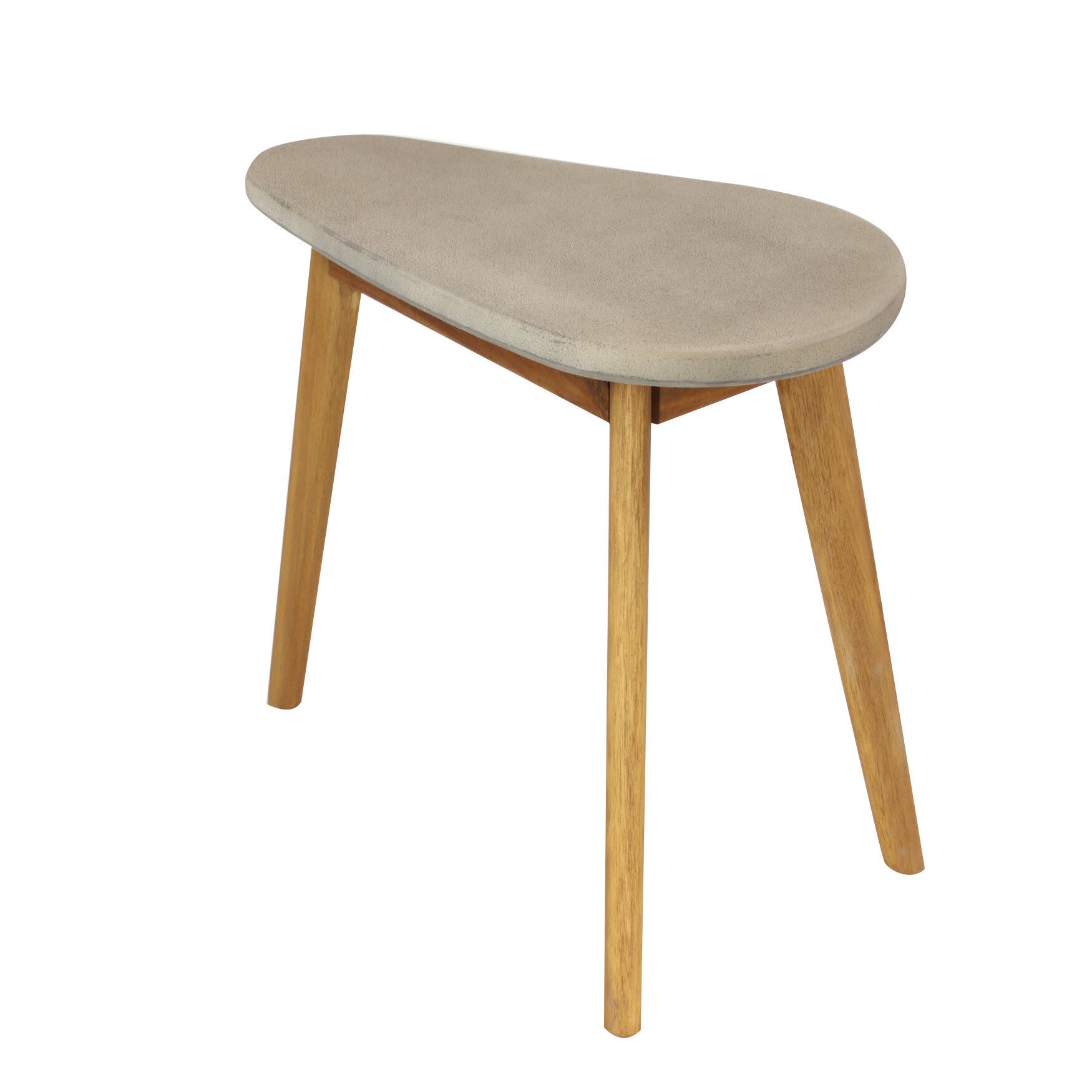 Grey Resin Modern Outdoor Accent Table, , alternate image number 5