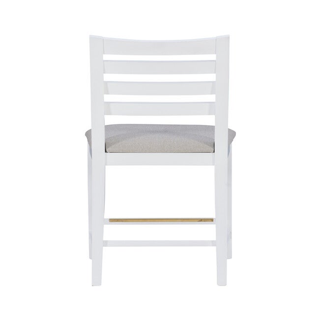 Flynn Counter Stool White Upholstered Set of 2, , alternate image number null