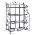 Black Iron Traditional Baker'S Rack, BLACK, hi-res image number null