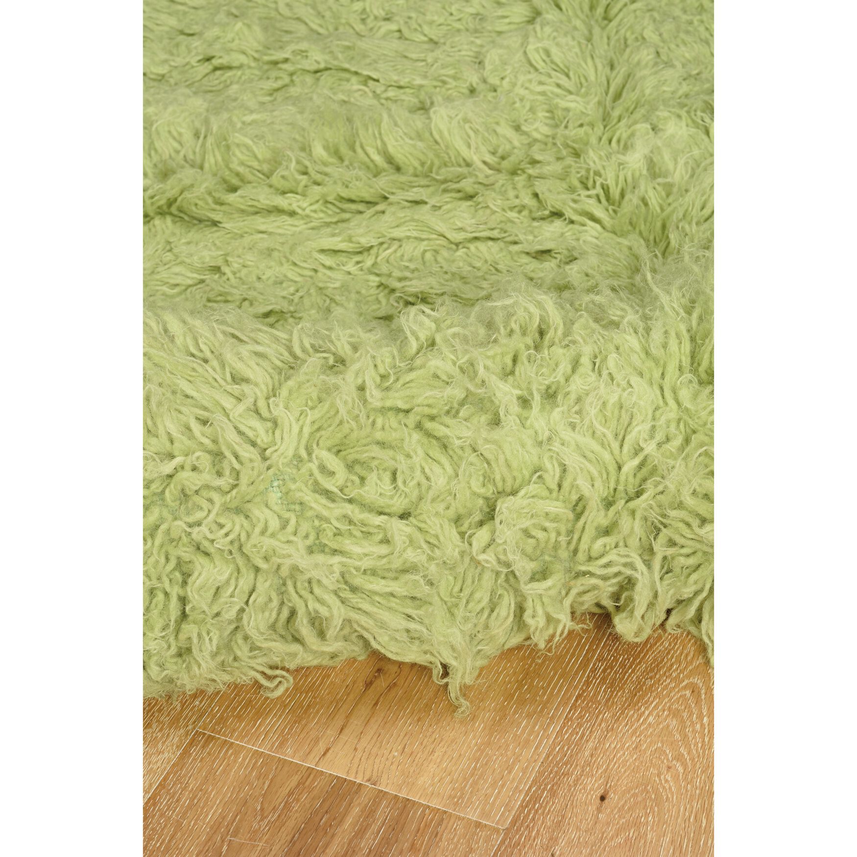 Flokati Lime Green Rug, , alternate image number 3