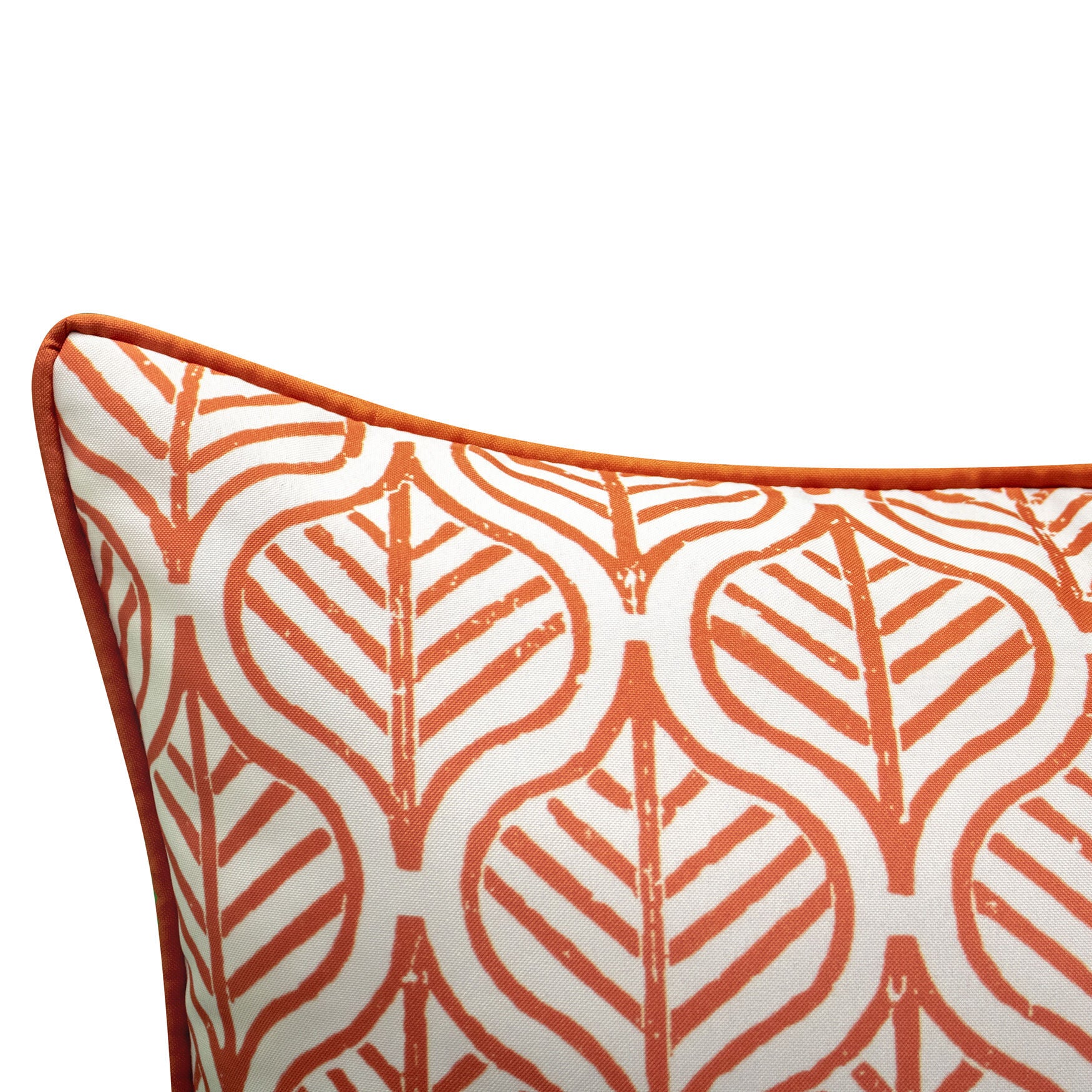 Indoor/Outdoor Reversible Antique Tile Print Decorative Throw Pillow 18X18, Leaf Multi, , alternate image number 3