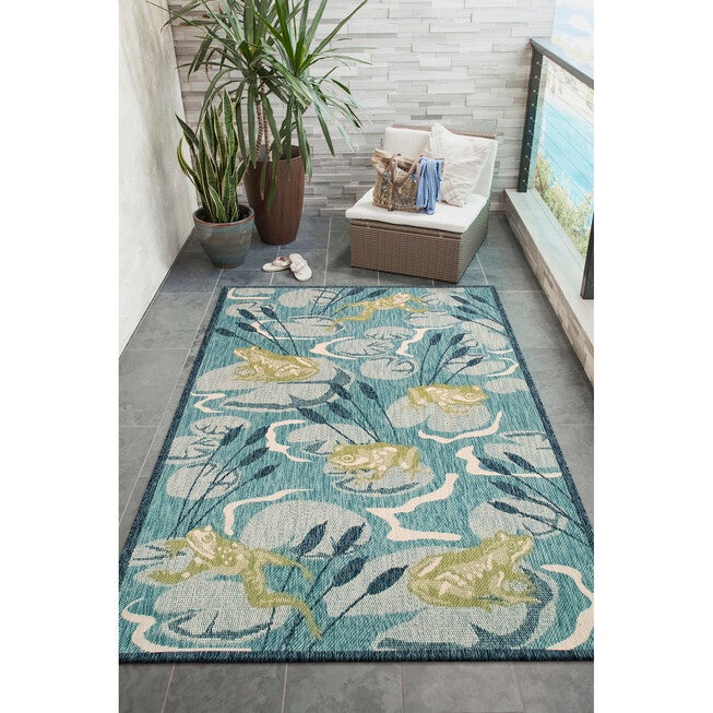 Liora Manne Portofino Frog Pond Indoor/Outdoor Rug, , alternate image number 6