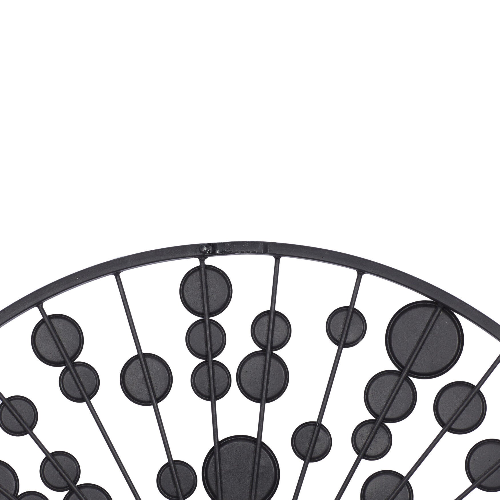 Black Glam Metal Wall Clock, , on-hover image number 1