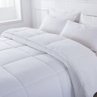 Cozy Down Alternative Reversible Comforter, White, , alternate image number null