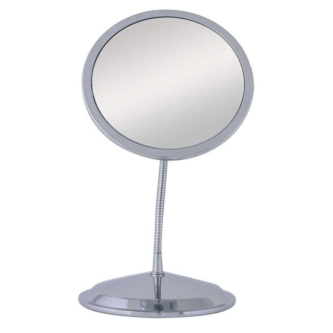Double Vision™ Gooseneck Vanity/Wall Mount Mirror 10X/5X, SILVER, hi-res image number 0