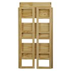 3-Shelf Folding Student Bookcase 20.75" Wide-Natural, , alternate image number null