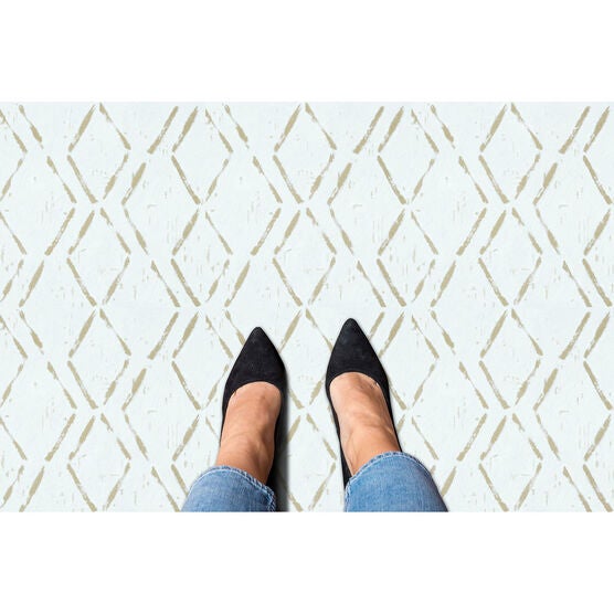 Retro 12x12 Self Adhesive Vinyl Floor Tile - Diamond - 20 Tiles/20 sq. ft., , alternate image number null