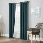 Thermaplus Ventura Indoor Grommet Curtain Panel Pair, INDIGO, hi-res image number null