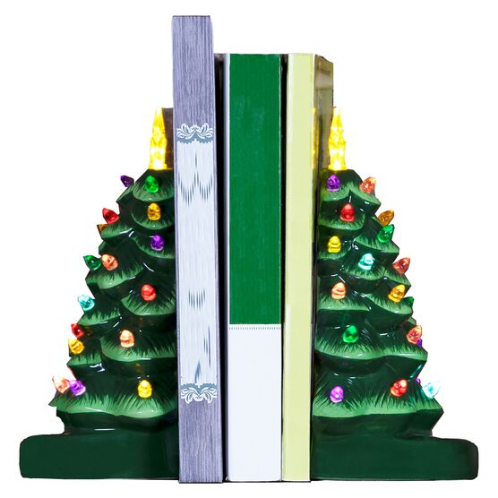 Ceramic Half Trees, Set of 2, , alternate image number null