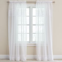 BH Studio Sheer Voile Pleated Rod-Pocket Panel