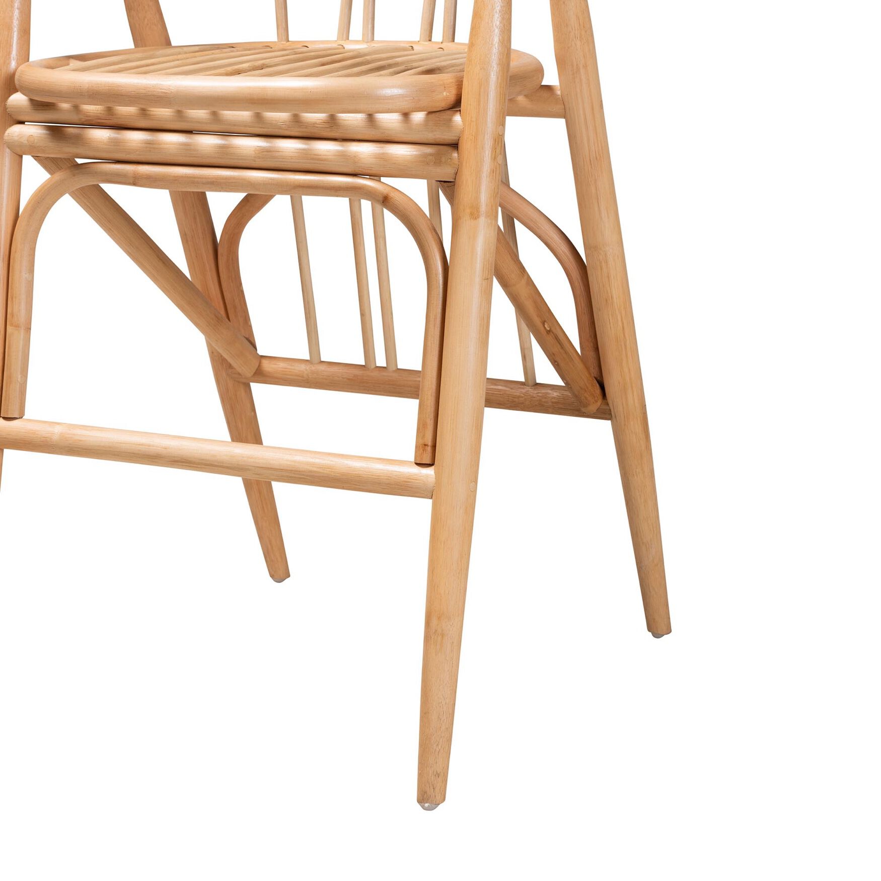 Cyntia Modern Bohemian Natural Brown Rattan Counter Stool, , alternate image number 5