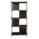 Dunleer Modern Etagere isolated view showing its grid-style shelves