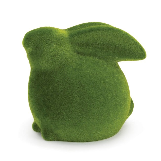Mossy Terra Cotta Rabbit Figurine (Set of 2), GREEN, alternate image number null