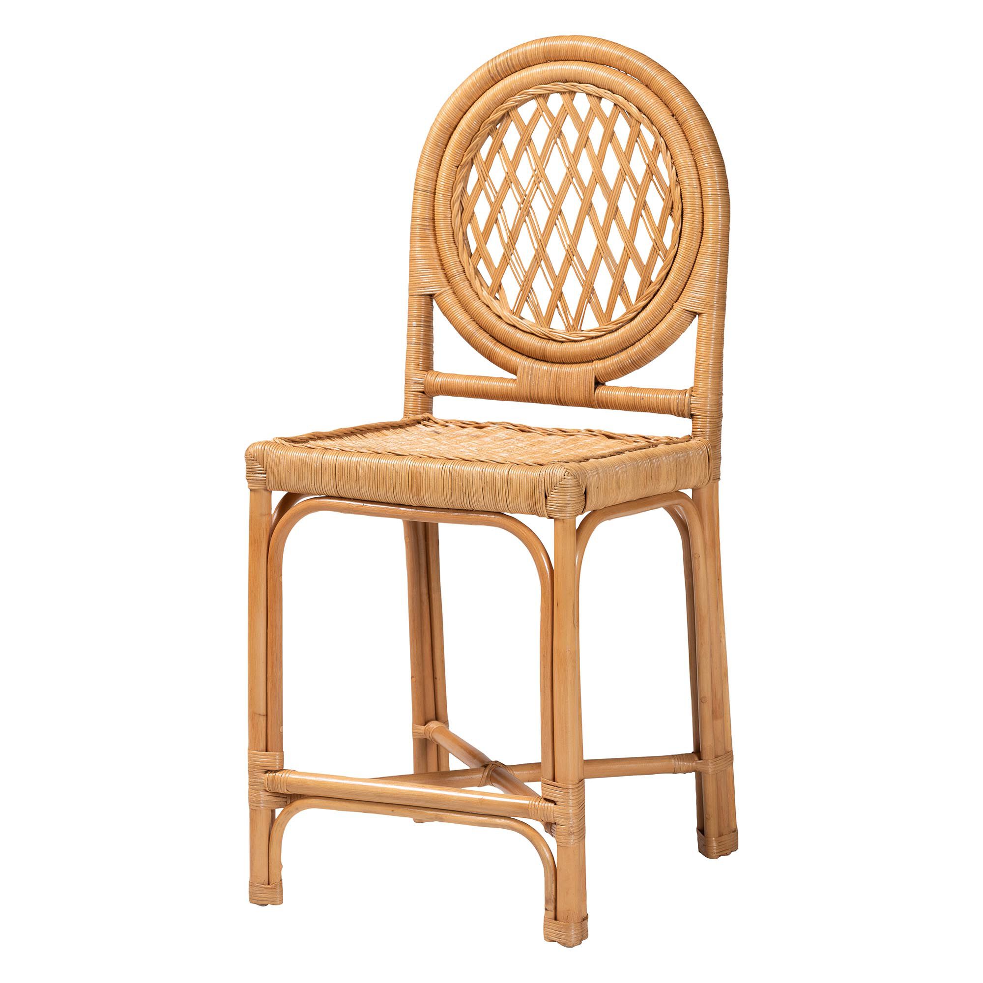 Oxford Natural Rattan Counter Stool, LIGHT HONEY, alternate image number 1