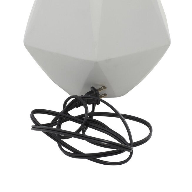 Light Grey Ceramic Transitional Table Lamp, , alternate image number null