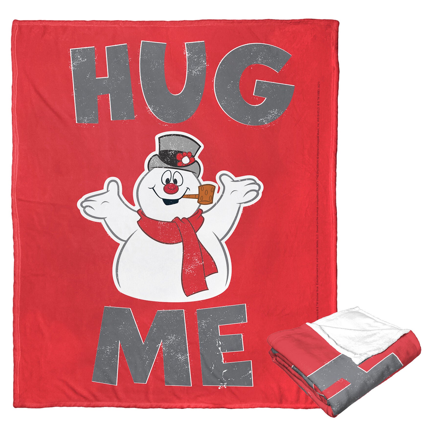 Frosty The Snowman Hug Me Silk Touch Throw Blanket, O, hi-res image number 0