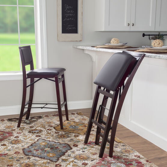 Keira Pad Back Folding Bar Stool, , alternate image number null