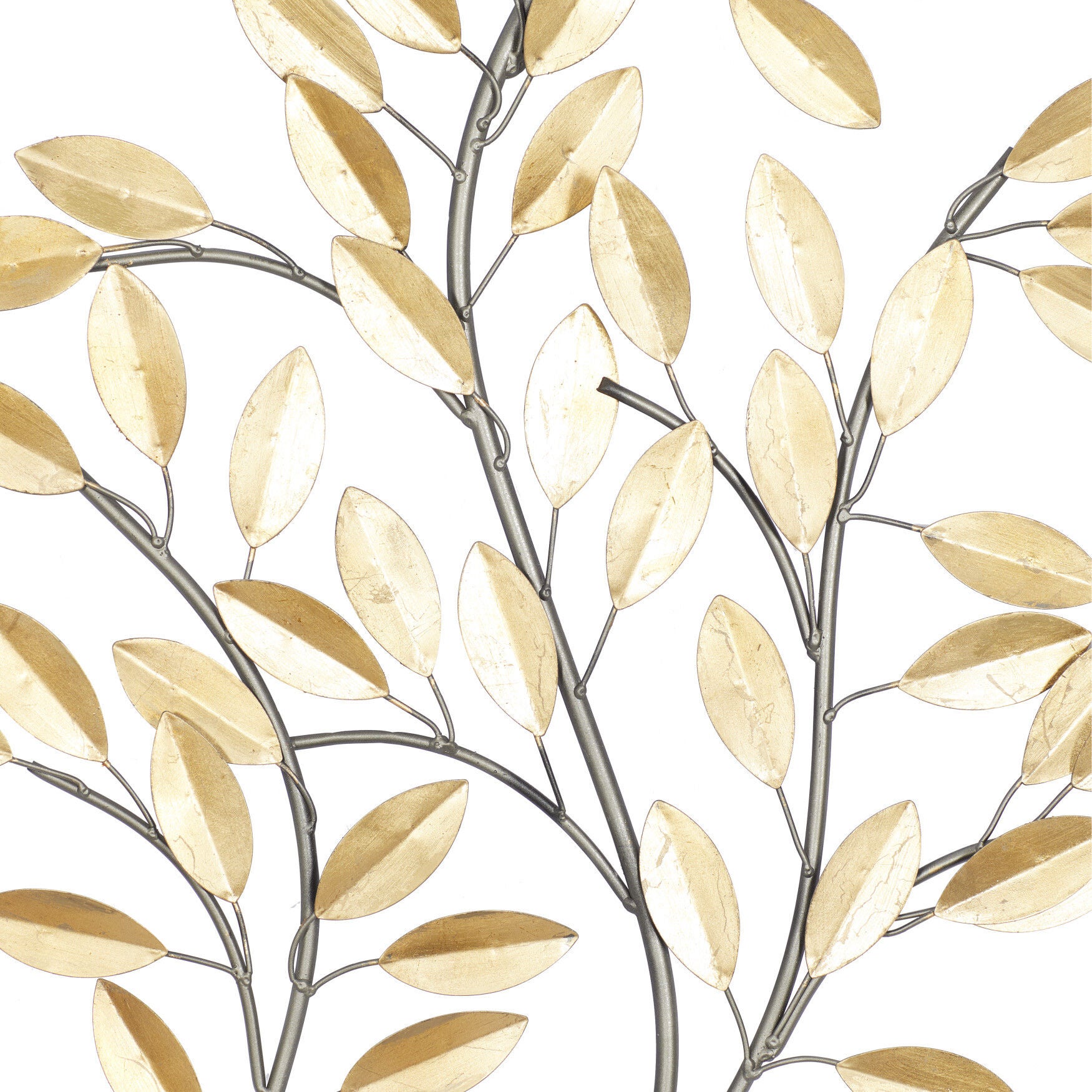 Brass Metal Glam Floral Wall Decor, , alternate image number 3