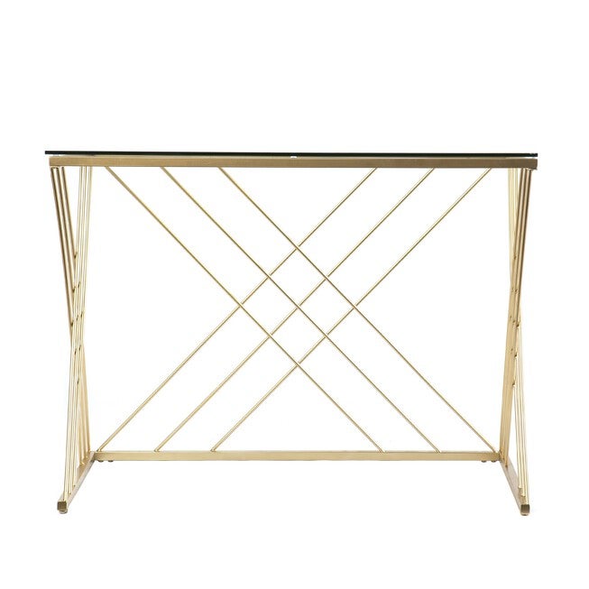 Dezby Modern Glass Top Desk, , on-hover image number null