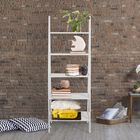 5-Shelf Ladder Bookcase-White, , alternate image number null