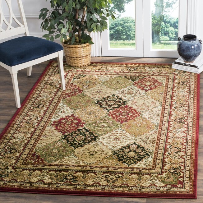 Lyndhurst 221 Multi / Red 5'-3 inches X 7'-6 inches Medium Rectangle Rug, , on-hover image number 1