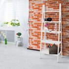 5-Shelf Ladder Bookcase-White, , alternate image number null