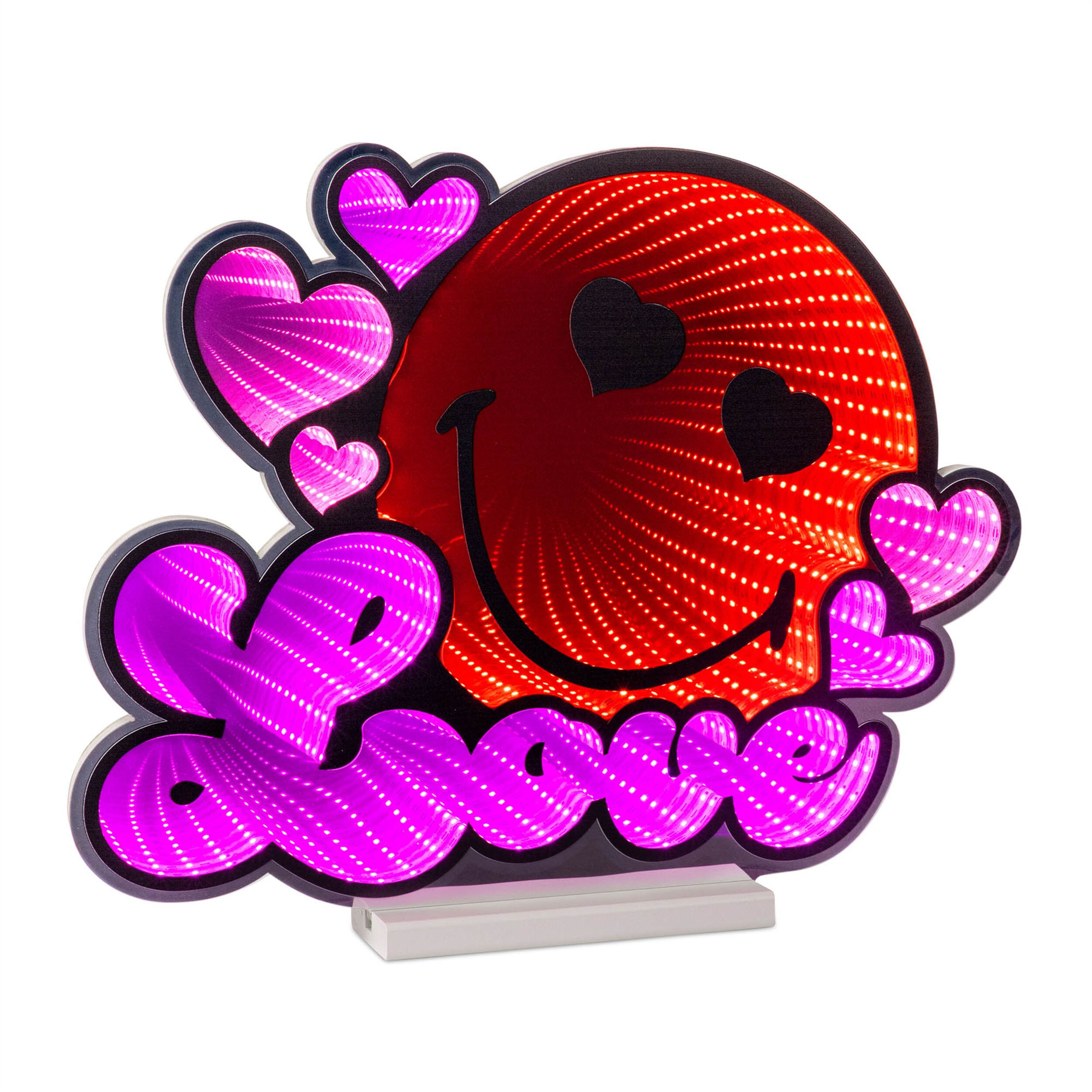 SmileyWorld Love Heart Ekkolight 15 inchesH, RED, hi-res image number 0