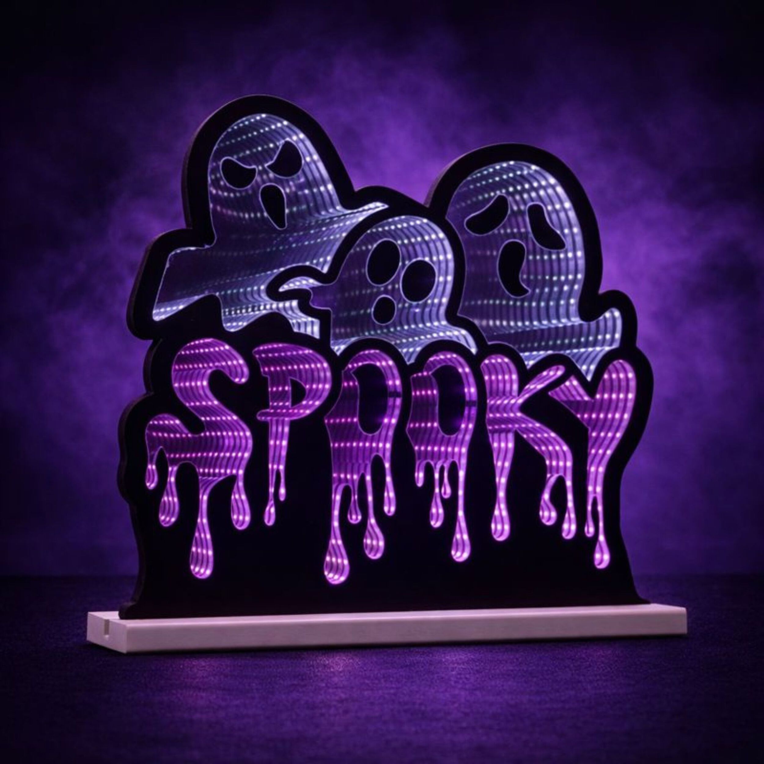 Triple Ghost/Spooky Ekkolight 15.5 inchesL, WHITE BLACK PURPLE, alternate image number 1