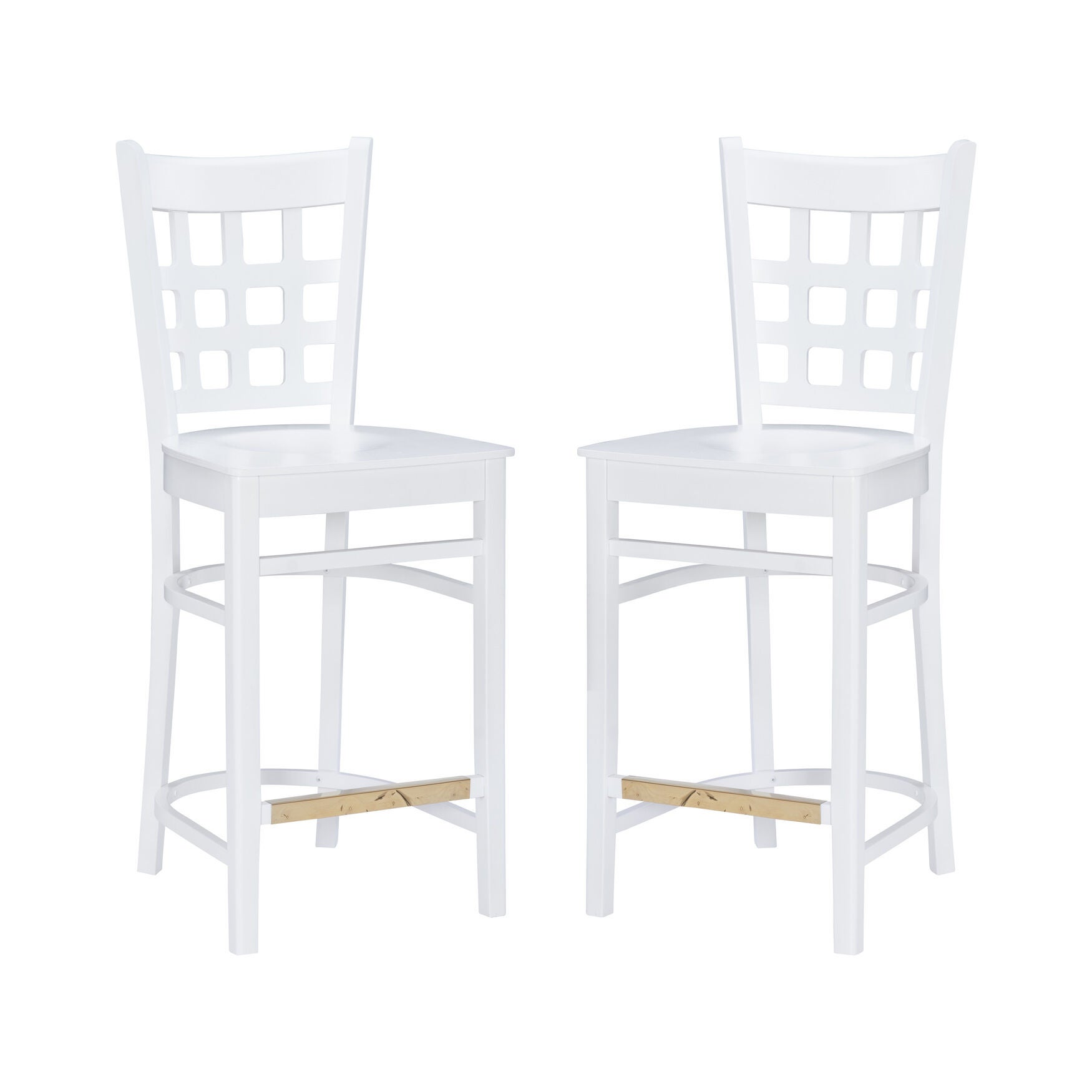 Lola Counter Stool White Set of 2, , alternate image number 3