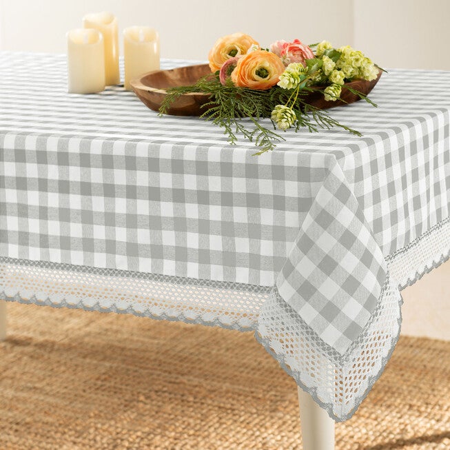 Buffalo Check Tablecloth - 60-in x 84-in, , alternate image number null