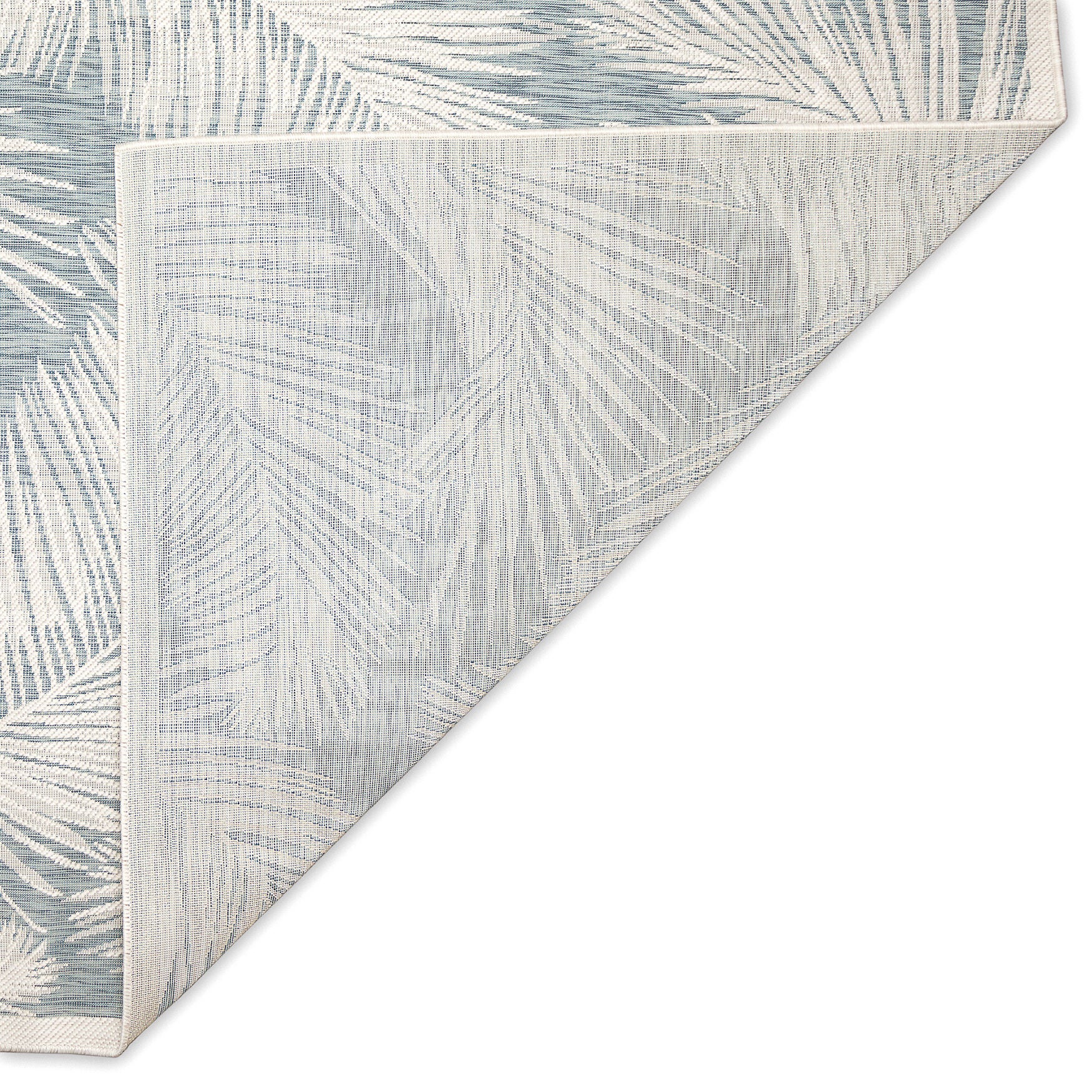 Carmel Fronds Indoor/Outdoor Area Rug Aqua, , on-hover image number 1