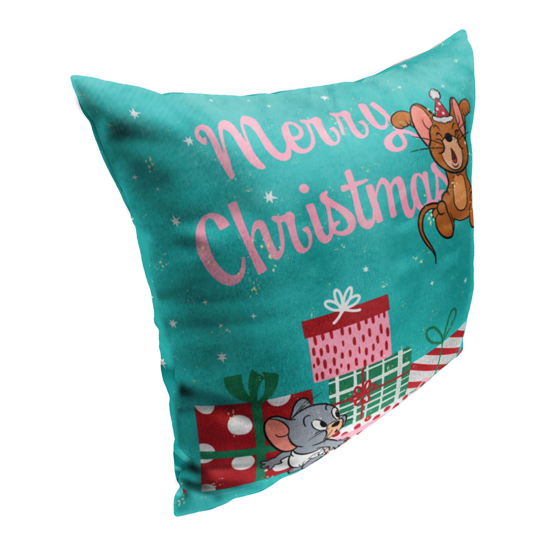 Wb Tom And Jerry Christmas Time 18X18 Printed Throw Pillow, , alternate image number 2